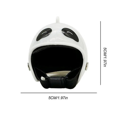 Funny Mini Chicken Helmet Pet Hard Hat Dollhouse Mini Helmet Toy Hat Headgear Pet Chicken Helmet Bird Head Helmet Pet Supplies