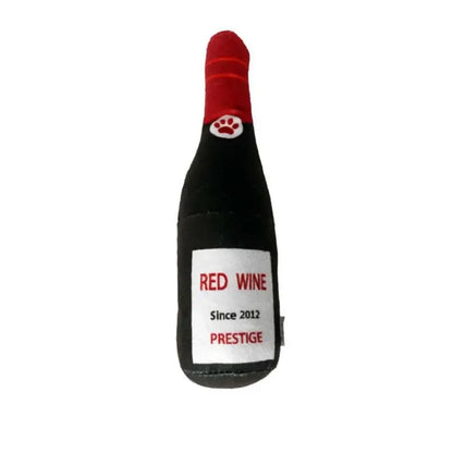Interactive Dog Toys Champagne Wine Bottle Shape Pet Toy Plush Filled Vodka Toy Squeaky Bite-Resistant Pet Supplies Whisky