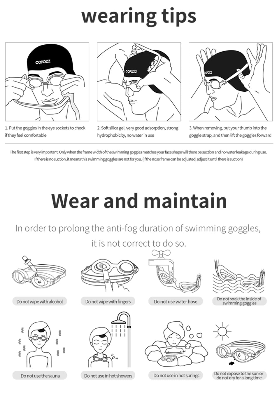 Professional Anti-Fog Men Women Swimming Goggles UV Protection Adjustable Swimming Glasses Large Frame Silicone Pool Eyewear