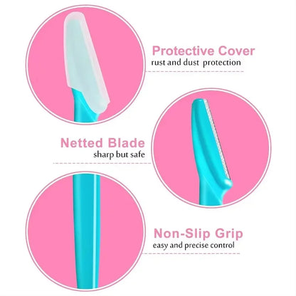 1Pcs Eyebrow Trimmer Makeup Tools Safe Eye Brow Razor Face Body Hair Removal Shaver Blades Woman Eyebrows Shaping Knife