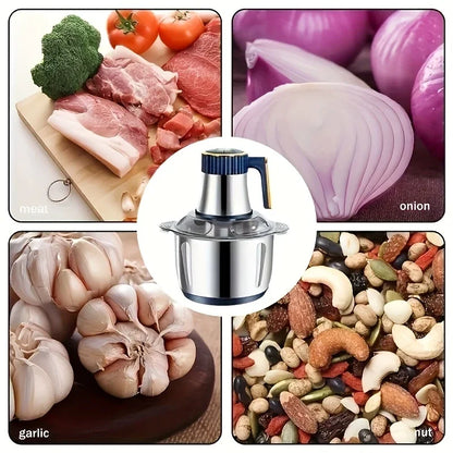 304 Stainless Steel Multifunctional Electric Food Processor 2L 3L 5L Meat Grinder Mincer Vegetable Chopper Slicer 220V EU Plug