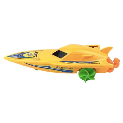 Wind Up Clockwork Float In Water Speed Boat Ship Children Bath Toys Random Color Kids Pool Swimming Bathtub Bath Toys