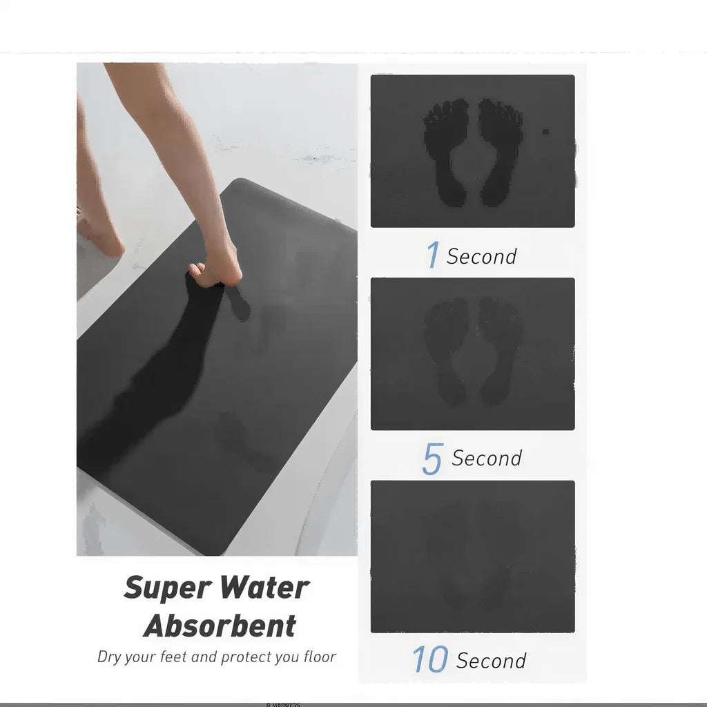 VIKAMA Super Absorbent Kitchen Mat Non-Slip Doormat Easy Kitchen Entry Bathtub Side Bath Mat Home Decor Striped Minimalist Rug