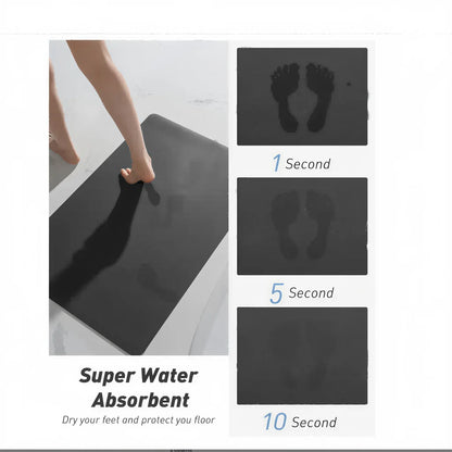 VIKAMA Super Absorbent Kitchen Mat Non-Slip Doormat Easy Kitchen Entry Bathtub Side Bath Mat Home Decor Striped Minimalist Rug
