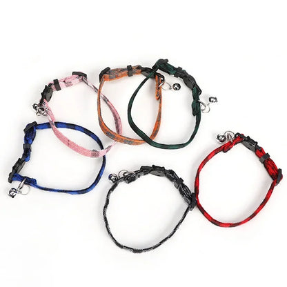 1PC Cute Cat Collar Small Puppy Cat Dog Collars Bow Kitten Collar Bowknot Necklace with Bell for Dog Cat Chihuahua Pet Supplies