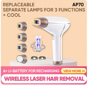 Lescolton Laser Epilator 2in1 Hair Removal Rejuvenation Replaceable Lamp for Women Men T009i Painless Bikini Trimmer Skin Care