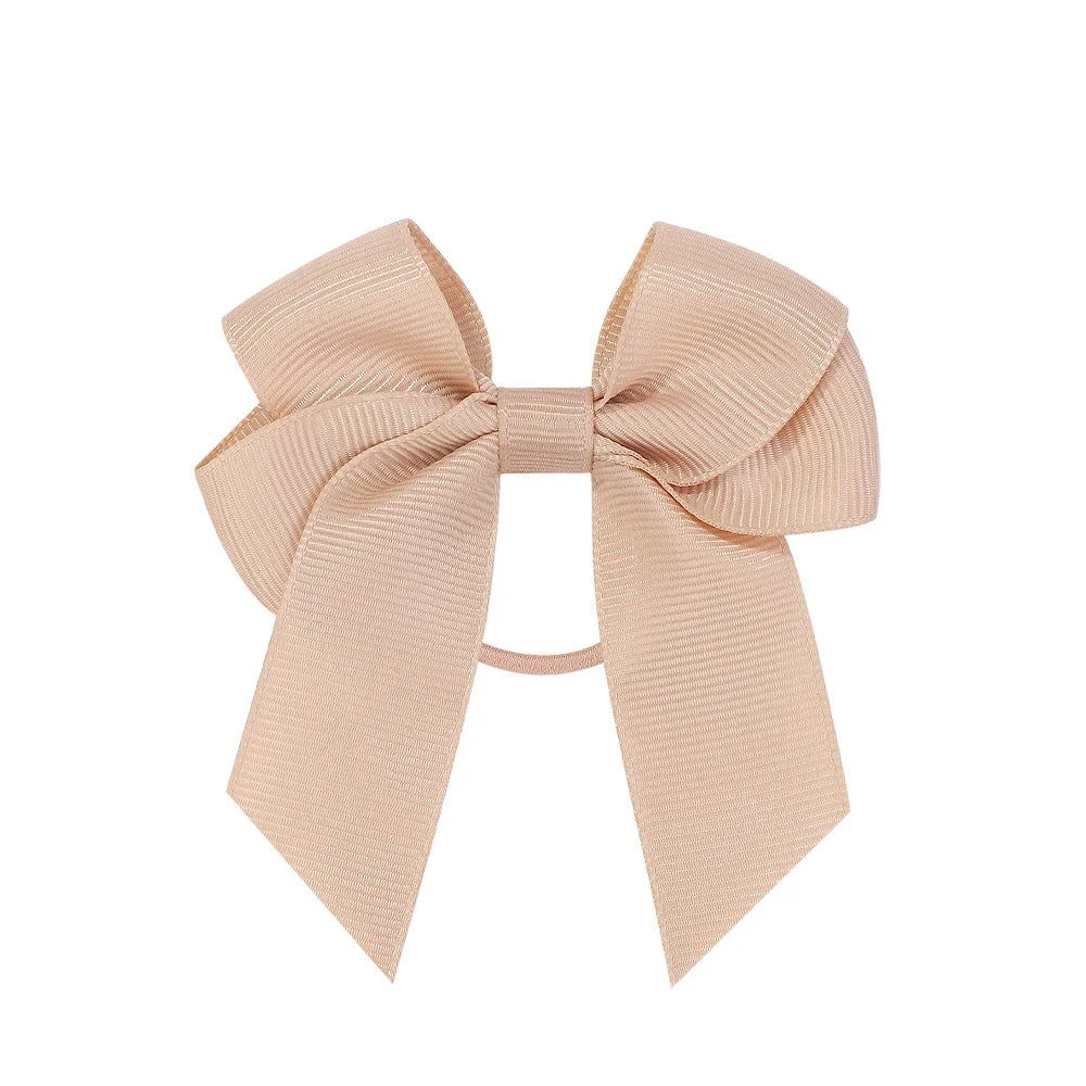 3.15inches Solid Color Hair Ribbon Hair Band for Girls Toddler Cheer Up Bows Head Rope Kids Headwear Ponytail Hair Accessories