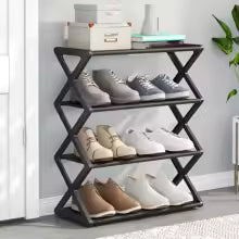 Hot 4-Tier X-Type Shoe Storage Rack