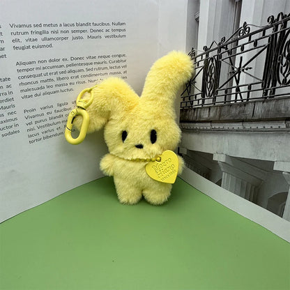 Kawaii Cartoon Rabbit Cute Plush Toys Doll Keychain Creative Backpack Pendant Decoration Kids Children Girls Boys Gifts