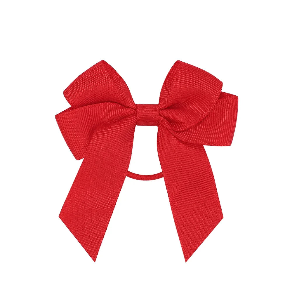 3.15inches Solid Color Hair Ribbon Hair Band for Girls Toddler Cheer Up Bows Head Rope Kids Headwear Ponytail Hair Accessories
