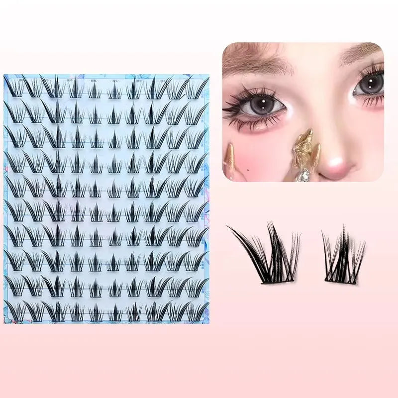 Self Adhesive Eyelashes Cluster Lashes No Glue Individual Lashes Soft Lash Clusters Reusable Self Adhesive Lashes Makeup