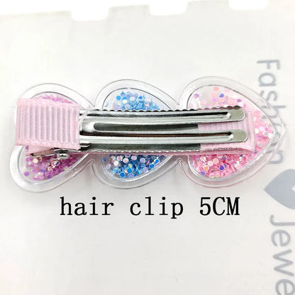 New Dog Hair Clips Love Flowing Sand Hairpins Pets Puppy Hairpins Decor Grooming Accessoires Pet Supplies