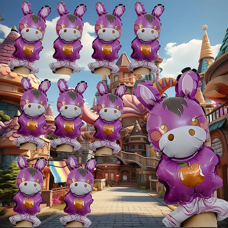 10pcs Cute Animal Hand Wearing Balloons Bear Rabbit Sheep Cat Wrist Ballon Birthday Party Decoration Kids Toys Baby Shower