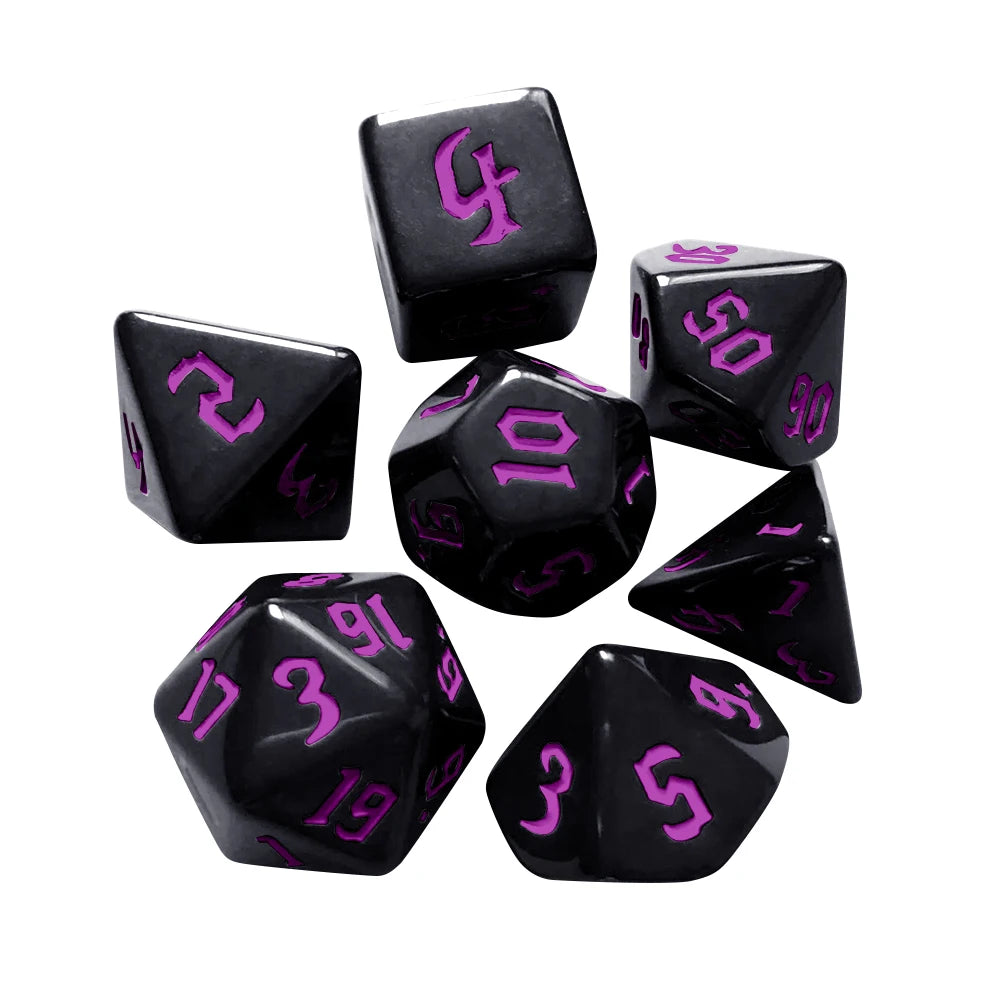7Pcs/set  Electronic Luminous LED DND Dice Set Multiple Sided Dice for Adults Board Game Party Entertainment Toys