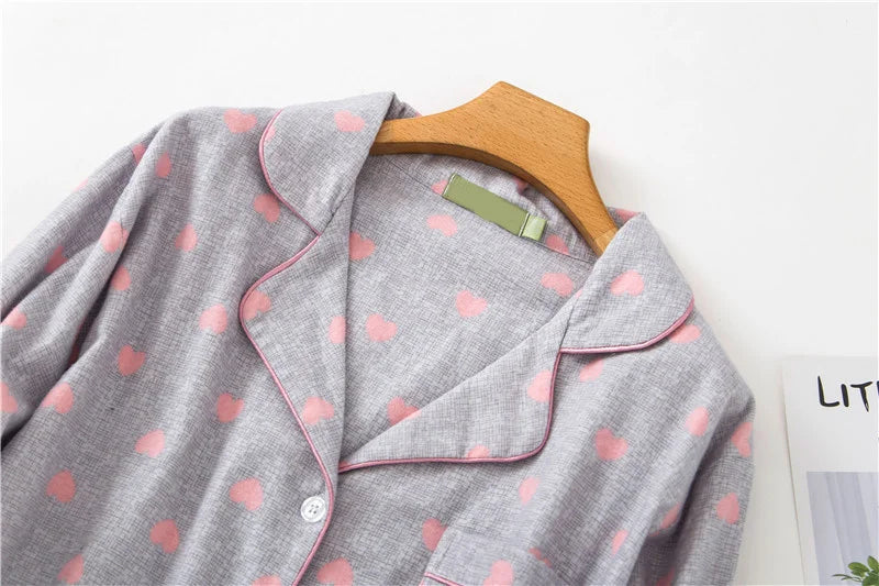 Nightgown 100% Brushed Cotton Nightshirts Women's Sleepwear Long Sleeve Plaid Winter Oversize Sleep Dress Women Home Clothes
