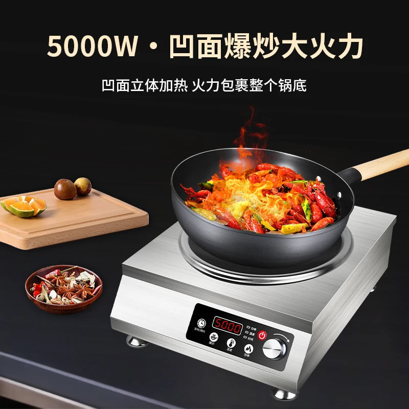 Hemisphere Commercial High Power Induction Cooker Flat, Concave Kitchen Stove  induction cooker