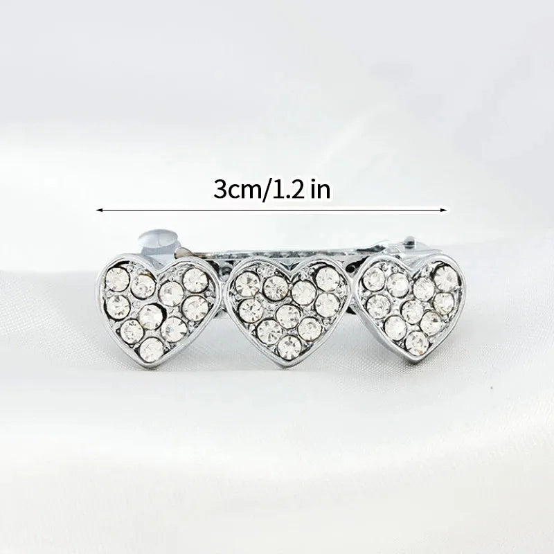 Bling Pearl Dog Collar Small and Medium Dogs Crown Hair Clips Puppy Accessories Doggy Heart and Bone Necklace Pet Supplies