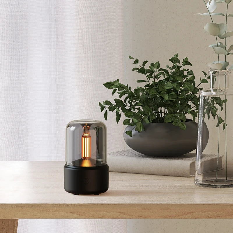 Retro Lamp Aromatherapy Diffuser Air Humidifier Home Room Fragrance USB Electric Ultrasonic Aroma Essential Oil Difusor
