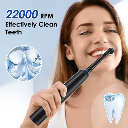 5 Modes Rotating Electric Toothbrush for Adults Smart Timer Deep Clean USB Rechargeable Tooth Brush with Replacement Heads
