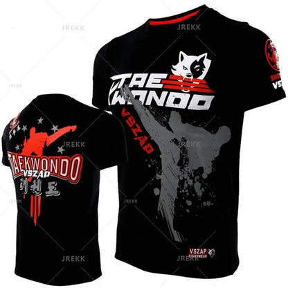 Muay Thai T Shirt Running Fitness Sports T-shirt For Men Outdoor Boxing Wrestling Tracksuits Summer Women's Clothing Sweatshirt