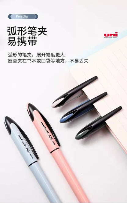 Uni Ball Air Micro Gel Rollerball Pen UBA-188 0.5/0.7MM Japanese Stationery Black Technology Straight Liquid Free Control Ink