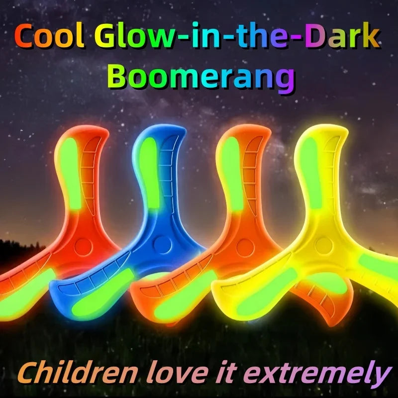 1PC Boomerang Children's Game Pet Toy Parent Child Interactive Toy Educational Outdoor Stress Relieving Toys Spinning Frisbee