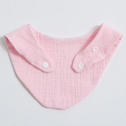 Baby Bibs Organic Cotton Muslin Scarf Burp with for Triangle Gauze Water Absorb Bandana for Boys Girls