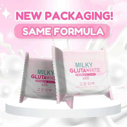 1/3PCS Korean MILKY GLUTAWHITE Premium Soap 70g Deep Cleansing Nourishing Rich Foam Soap Efficient Body Face Cleansing Care