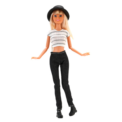 Fashion BJD Doll Clothes Top+pants(+Hats+shoes)Set Fit 30cm Doll&1/6 BJD Doll Clothing Accessories,Toys For Girls Gifts Festival