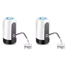 White/Black Water Bottle Pump USB Charging
