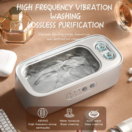 Adjustable High Frequency Ultrasonic Cleaning Machine with Double Bin Vibration for Jewelry Full Cleaning Machine for Household
