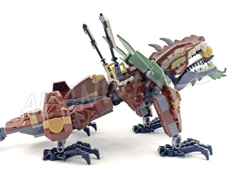 227pcs Shinobi 2011 Season Earth Dragon Defense Smashing Tail Armored Wings 2509 Building Blocks Toys Compatible With Model