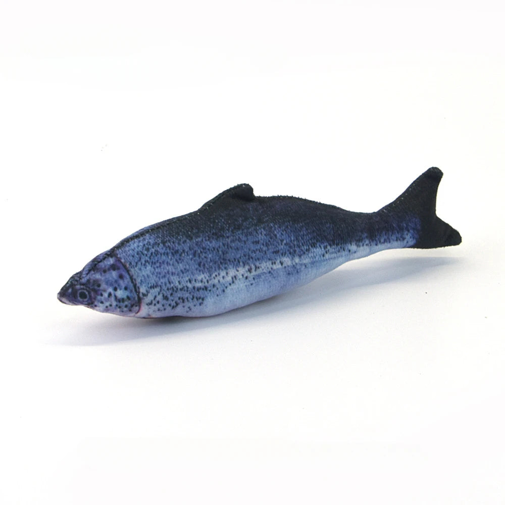 Cat Toy Training Entertainment Fish Plush Stuffed Pillow Simulation Fish Cat Toys Fish Interactive Pet Chew Toy Pet Supplies
