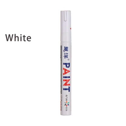 12 Colors White Waterproof Rubber Permanent Paint Marker Pens for Drawing Car Tire Tread Eco-Friendly Tire Painting Highlighter