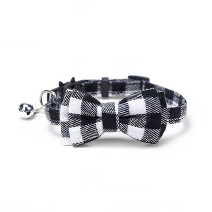 1PC Cute Cat Collar Small Puppy Cat Dog Collars Bow Kitten Collar Bowknot Necklace with Bell for Dog Cat Chihuahua Pet Supplies