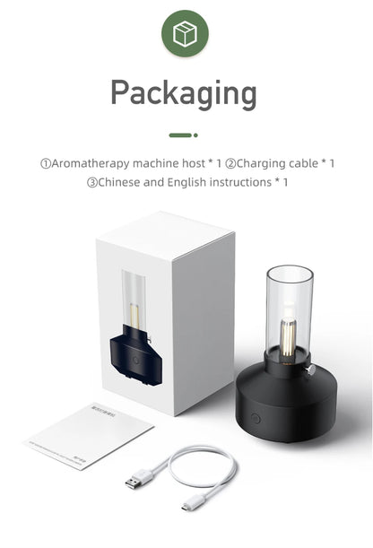 Retro Lamp Aromatherapy Diffuser Air Humidifier Home Room Fragrance USB Electric Ultrasonic Aroma Essential Oil Difusor