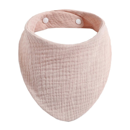 Baby Bibs Organic Cotton Muslin Scarf Burp with for Triangle Gauze Water Absorb Bandana for Boys Girls