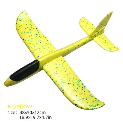 50/33CM Big Flash Foam Plane Glider Hand Throw Light Inertial AirPlane EPP Outdoor Launch Fun of Kids Toys for Children Boy Gift