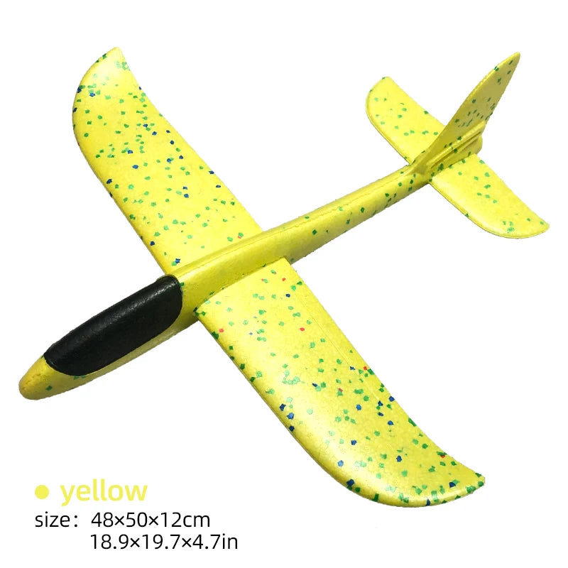 50/33CM Big Flash Foam Plane Glider Hand Throw Light Inertial AirPlane EPP Outdoor Launch Fun of Kids Toys for Children Boy Gift