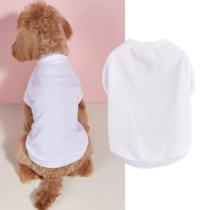 Breathable Dog T-shirt Solid Comfortable Thin Vest For Dogs Cute Summer Pet Clothes Dog Vest Tops Pet Supplies