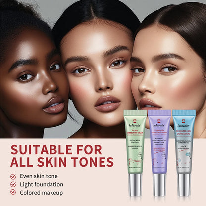 Correcting CC Cream Foundation Moisturizing Waterproof Even Skin Tone Base Makeup Lasting Conceal Pores CC Cream Primer Cosmetic