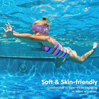 HeySplash Swimming Headband Swim Earplugs Kids Ear Plugs Ear Band Swimmer Ear Protection Elastic Neoprene Ear Guard