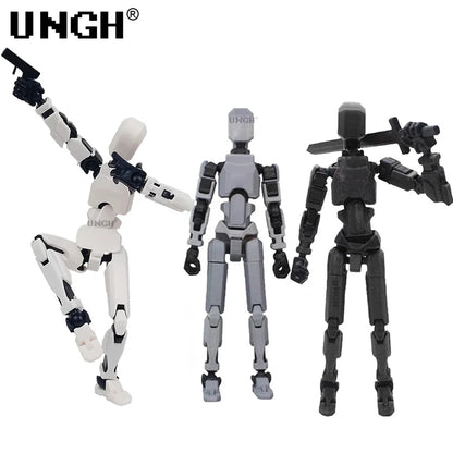 UNGH Multi-Jointed Action Figure Dragon 3D Printed Assembly Movable 13 Body Movable Robot Toys Gifts For Children