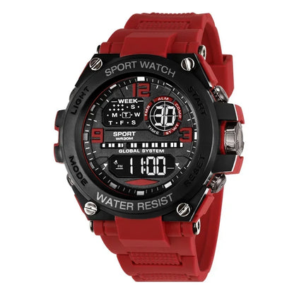 MAYZHISU Sports Electronic Watch for Man Student Teens Outdoor Waterproof Men's Sports Watches LED Digital Clock