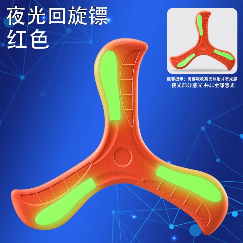 1PC Boomerang Children's Game Pet Toy Parent Child Interactive Toy Educational Outdoor Stress Relieving Toys Spinning Frisbee