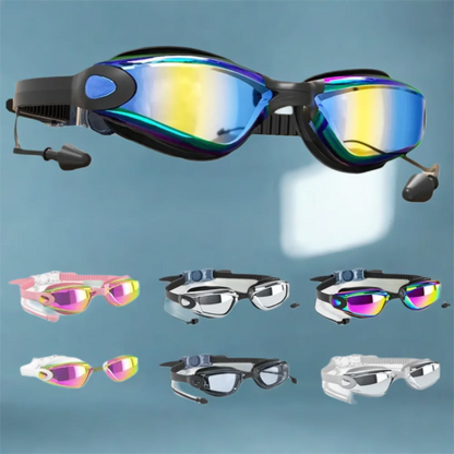 Creative HD Summer Swimming Goggles Anti Fog Waterproof Swim Eyewear Adjustable Silicone Diving Swim Glasses Men Women