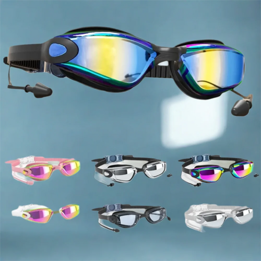 Creative HD Summer Swimming Goggles Anti Fog Waterproof Swim Eyewear Adjustable Silicone Diving Swim Glasses Men Women