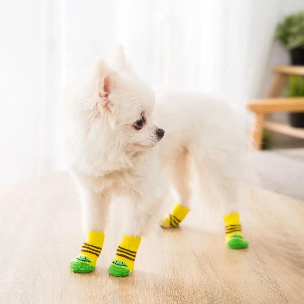 soles Not easy to fall off Resilient Universal for cats and dogs Breathable Pet socks Pet supplies Dog socks Cotton socks