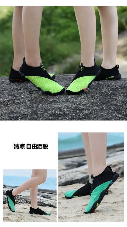 Men Women Aqua Shoes Sneakers Quick Dry Swimming Footwear Unisex Outdoor Breathable Upstream Beach Shoes 35-45#