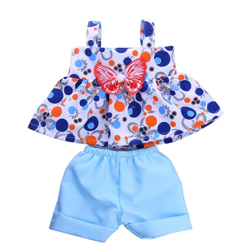 Doll Clothes Pretty Dresses Coat Daily Clothing Fashion Set For 43CM Baby Doll&18Inch American Doll,Girl Toys DIY Gifts